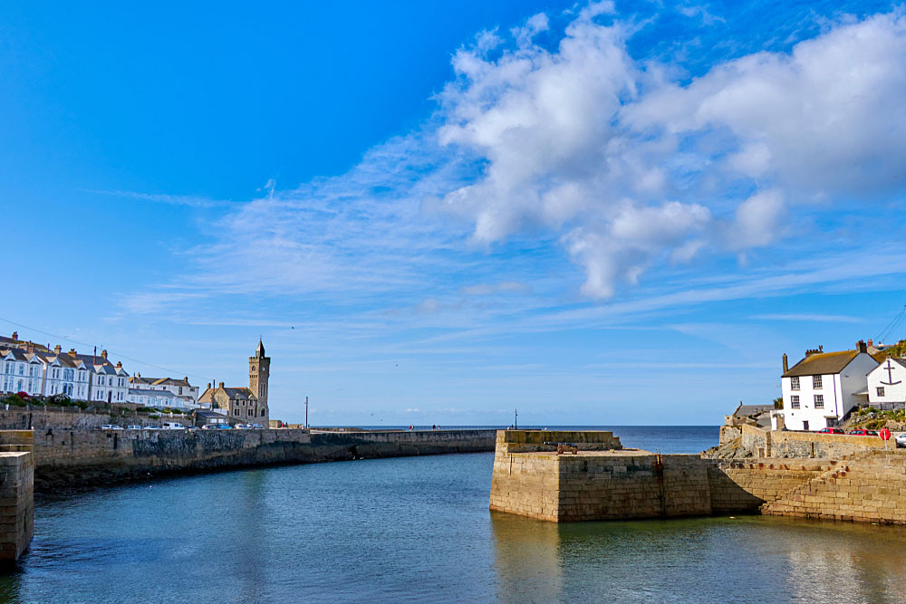 Porthleven Harbour in Cornwall
